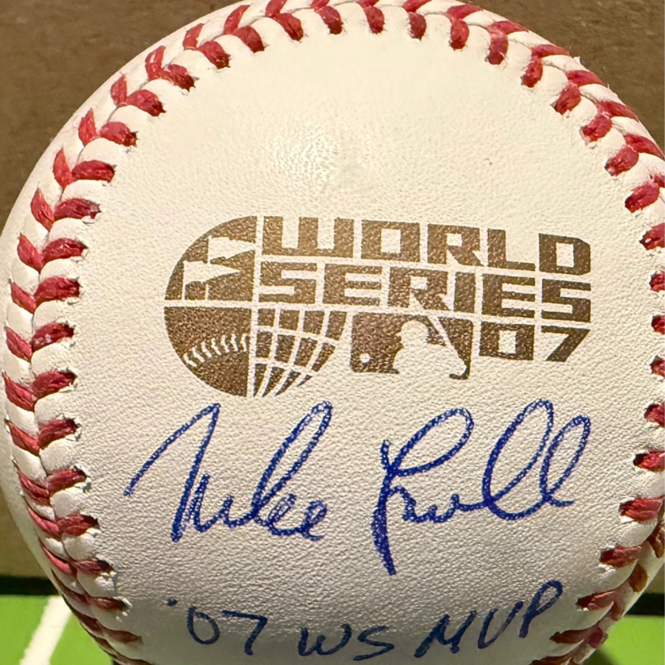 Mike Lowell "07 WS MVP" Autographed 07 World Series Baseball (JSA)