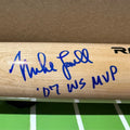 Mike Lowell "07 WS MVP" Autographed Rawlings Pro Bat (JSA)