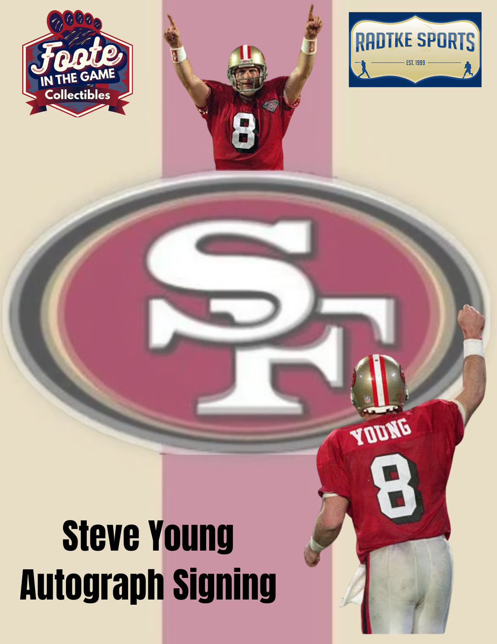 Steve Young Autograph Signing