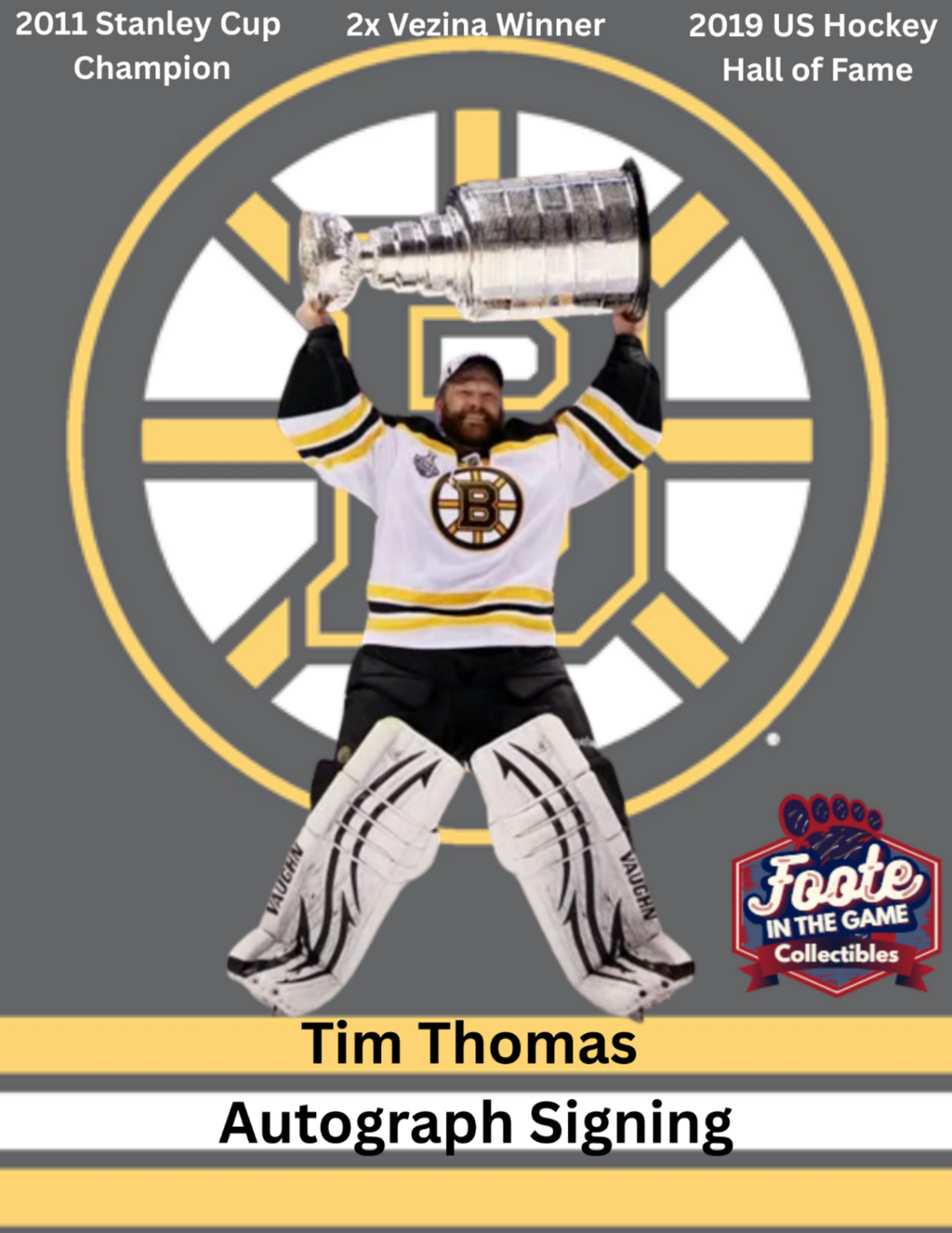 Tim Thomas Autograph Signing
