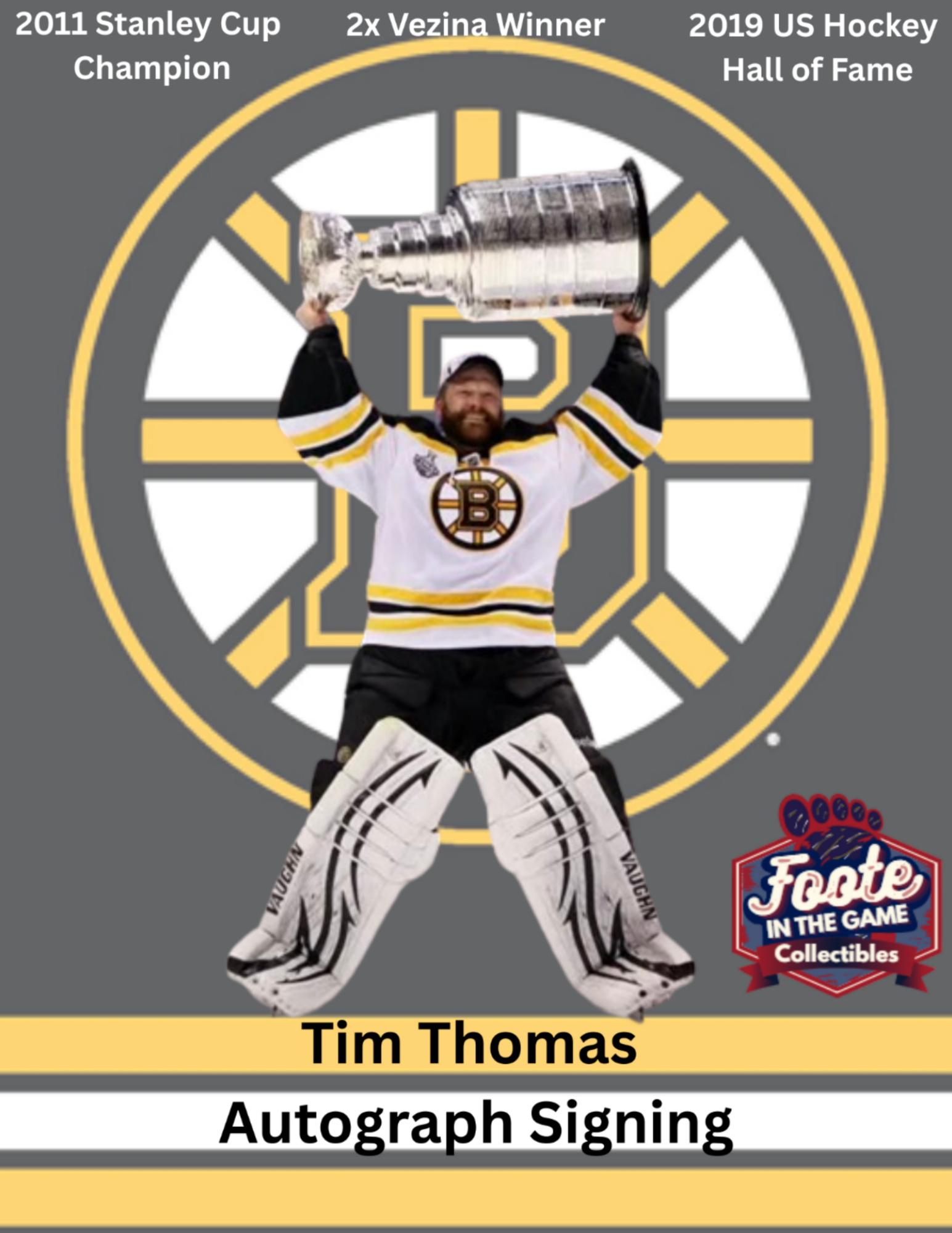 Tim Thomas Autograph Signing