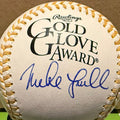 Mike Lowell Gold Glove Autographed Baseball (JSA)